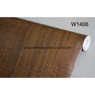 Großhandel Selbstklebend Holz Korn Vinyl Film PVC Holz Korn Film